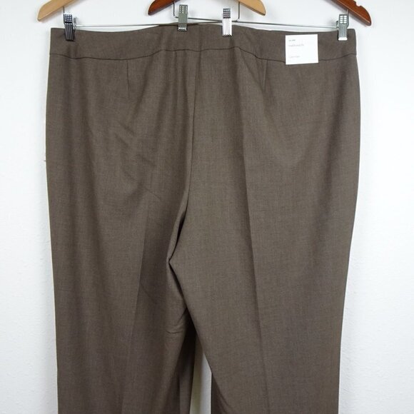 Calvin Klein Straight Leg Pants Women's Plus Size 24W Brown Work Career - Picture 7 of 13